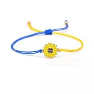 🆕 | Handmade |Bring Hope & Peace |Ukrainian Sunflower Bracelet| Support Ukraine